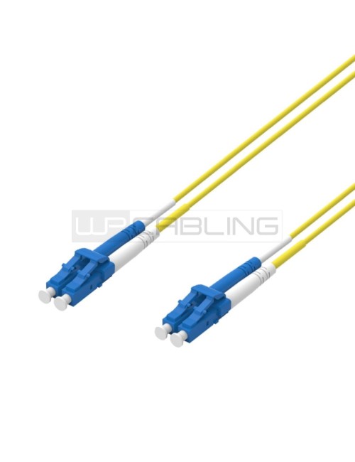 Cavo Ottico Fibra Monomodale 10m LC-LC Duplex 9/125 – Colore Giallo